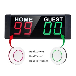 ป้ายคะแนนดิจิตอลแบบพกพา GANXIN สำหรับ<span class=keywords><strong>เกมส์</strong></span>ในร่ม เช่น <span class=keywords><strong>เกมส์</strong></span>คอร์นโฮล <span class=keywords><strong>พ</strong></span>ร้อมปุ่มควบคุม 2 ปุ่ม - Product Image 1