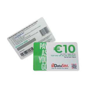 บัตรพลาสติกพีวีซีแบบขูดพร้อมหมายเลขซีเรียลคูปองเติมเงินพิมพ์ลายได้ตามต้องการ - Product Image 2