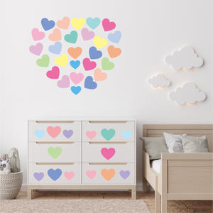 Coeur décoration murale autocollant PVC Type pour la décoration de la maison pour chambre d'enfants <span class=keywords><strong>bébé</strong></span> garçons et filles stickers muraux - Product Image 4