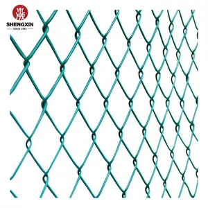 Waterproof Hot Sale Green PVC Coated Common Used Chain Link Cyclone Mesh Fence