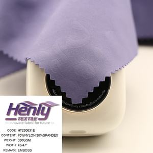 HT230631E 70% NYLON 30% SPANDEX 330GSM TELA ECUESTRE DE INTERBLOQUEO DE PUNTO CON EMBOSS - Product Image 2