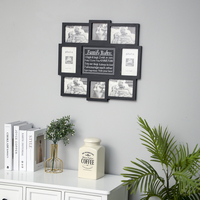 Cadre photo créatif à 4 grilles 6 "ou plus Style américain Cadre mural suspendu pour photo Ensemble de cadres de collage photo monobloc