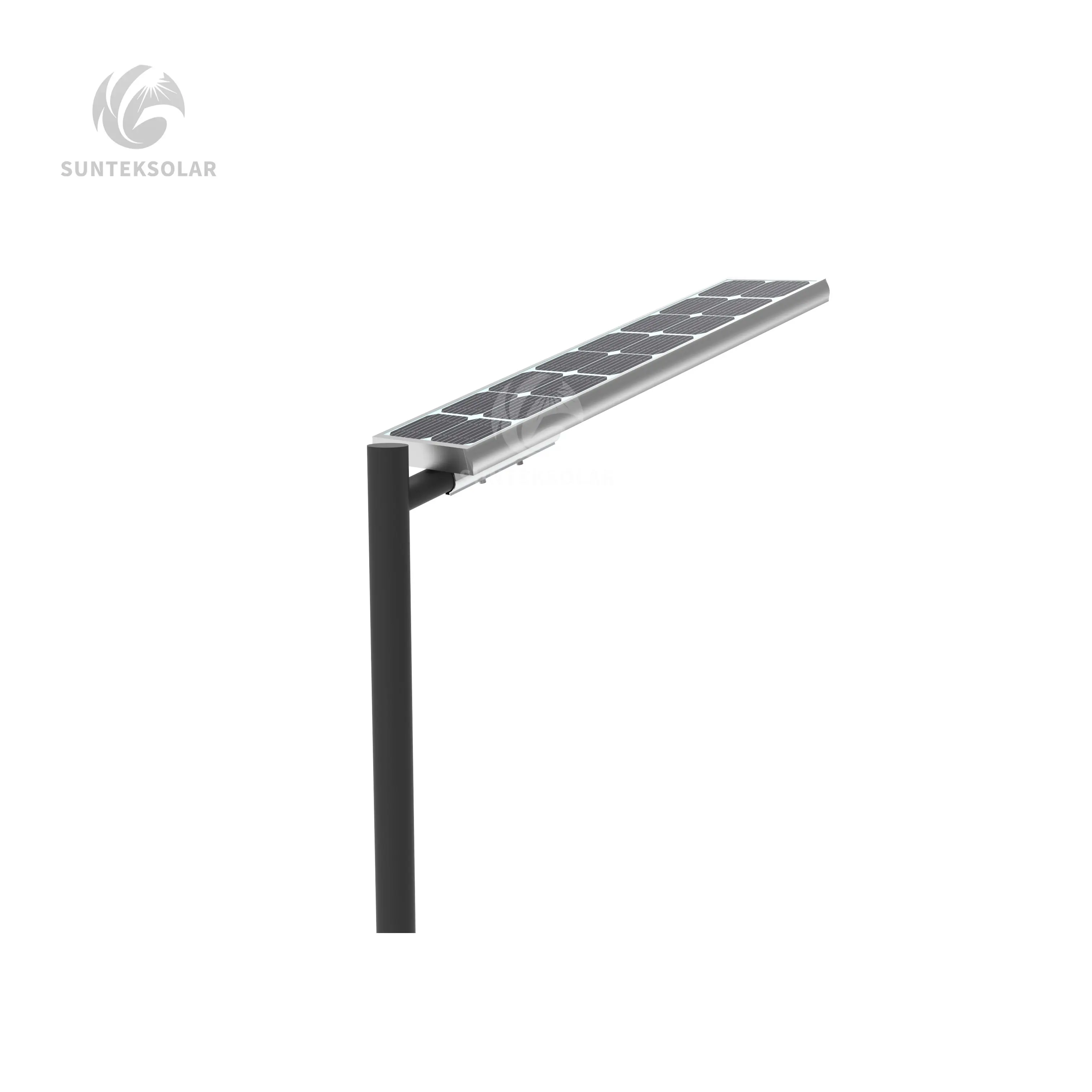 Éclairage routier extérieur tout-en-un 90w 120w 150w lampadaire solaire à LED lampadaire solaire