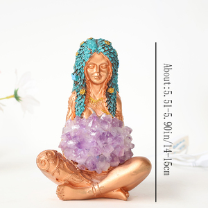 Ornements en améthyste, déesse de <span class=keywords><strong>la</strong></span> Terre, cadeaux décoratifs pour mariage, anniversaire, vente en gros - Product Image 2