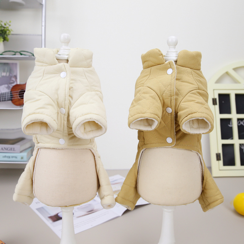 2023 Wholesale New Design Pet Clothes Winter Warm Dog Coat Cotton Outfit For Pet Dog