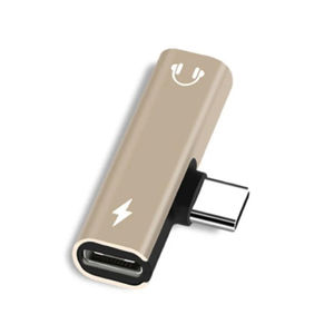 Adaptateur OTG 2-en-1 USB-C vers <span class=keywords><strong>prise</strong></span> jack 3,5 mm pour <span class=keywords><strong>casque</strong></span>, câble d'extension de charge USB-C 2026 - Product Image 1