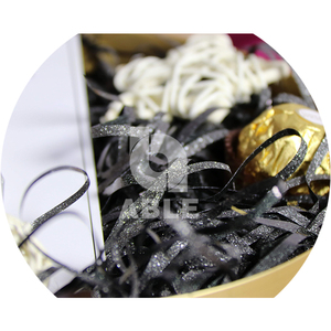 Glitter <strong>Red</strong> Raffia Shred Gift Box Filler Shredded <strong>Paper</strong> for Gift Basket Filling - Product Image 5