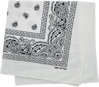 Bandana 100% coton pour hommes et femmes, 22" x 22", motif Paisley, foulard, bandeau, écharpe