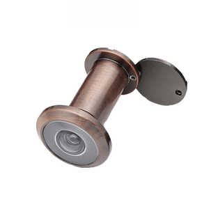 Lunette de porte moderne en alliage de zinc avec lentille en verre œil de poisson grossissant à 220 degrés et couvercle - Product Image 3