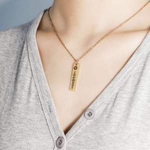 Drop Shipping Spotify Song Poster Collier pour bijoux en acier inoxydable Cadeau personnalisé Gravure Audio Track Colliers - Product Image 6