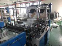 Machine de fabrication de sacs à provisions en plastique entièrement automatique à grande vitesse à quatre lignes Machine pour sacs à ordures en nylon Prix