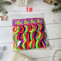 Lot de 72 chouchous en nylon sans couture pour bébés filles, accessoires capillaires, ensemble de bandes élastiques roses pour enfants, attaches pour cheveux noires très élastiques