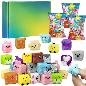 QYS Cute Animal <b>Mochi</b> Squishy TPR Squeeze <b>Toy</b> Slow Rising Stress Relief Fidget <b>Toy</b> - Product Image 1