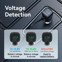 Charge rapide 3.0 Type C chargeur de voiture prise de convertisseur d'allume-cigare à 3 ports avec séparateur 12-24v pour prises de courant