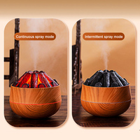 Diffuseur d'arômes volcanique miniature 300 ml, diffuseur d'huiles essentielles pour la maison, humidificateur à charbon de bois