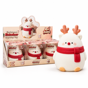 Juguete de Reno Navideño de TPR, Juguete Antiestrés para Apretar, Juguete Sensorial Relleno de Harina de 15 cm, Regalo para Niños y Adultos - Product Image 4