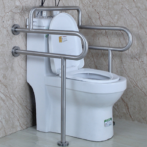 Reposabrazos Antideslizante para Ancianos, Barra de Apoyo de Acero Inoxidable para Baño, Pasamanos de Seguridad Plegables, Barras de Agarre para Inodoro para Discapacitados - Product Image 5
