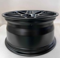 Geruida S1-00335 18-24 Design en maille noir mat personnalisé 12000T Pressed DOT Std pour les jantes en aluminium forgé de la série 4 Garantie de 6 ans