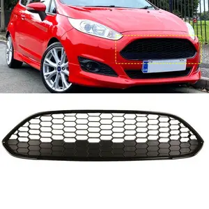 Recambio de rejilla inferior y superior para parachoques delantero de coche, para Ford Fiesta, zetec-s, años 2013 a 2016, MK7, Zetec S/Sport2013-2017