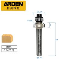 Yaden 0602 Fraise électrique pour le travail du bois en alliage tungstène-cobalt HRC60, revêtement téflon, outil de rainurage et de finition, OEM