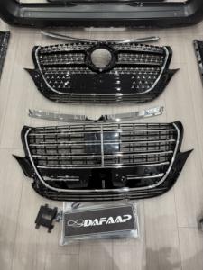 Kit Carrozzeria in Plastica per Paraurti Anteriore Auto per Mercedes-Benz W447 W448 <span class=keywords><strong>Vito</strong></span> Classe <span class=keywords><strong>V</strong></span> V260 V300 con Griglia Diamantata Moderna di Fabbrica 2024 2025 - Product Image 6