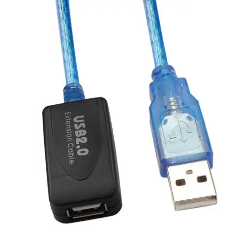 Kabel ekstender Ekstensi kecepatan tinggi Repeater aktif USB 10m Lead USB2.0 480mmp PC