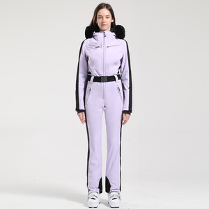 Wholesale Breathable Windproof Ski Clothing Fashion Snowboarding Suit Adult One <strong>Piece</strong> <strong>Women's</strong> <strong>Snowsuit</strong>