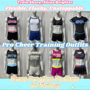 Ensemble d'entraînement de cheerleading écossais haut de gamme avec soutien-gorge de sport et short ornés de strass pour la pratique et les spectacles – Confort optimal - Product Image 4