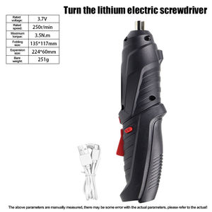 Juego de destornilladores de potencia de 3,6 V de mano para el hogar inalámbrico <span class=keywords><strong>USB</strong></span> recargable para el hogar DIY 3 en 1 Mini destornillador inalámbrico giratorio - Product Image 6
