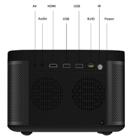 Projecteur numérique Javoda H8 LCD LED à mise au point automatique, Android 9, 1080P, compatible 4K, 500 ANSI Lumens, WiFi, intelligent, portable, 3D, home cinéma HIFI