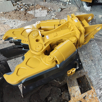 Cisaille et broyeur hydrauliques rotatifs à 360° LS Cat308 pour excavatrice avec moteur et propulseur pour chantiers de construction