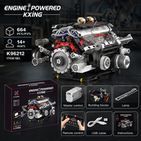Superbe Voiture de Sport F1 avec Moteur V8, Ensemble de Blocs de Construction Électriques en Plastique, Jouet d'Assemblage, Modèle en Plastique ABS, Cadeau de Noël