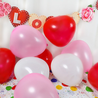 10 pouces blanc rouge en forme de coeur Latex ballon mariage fête d'anniversaire décoration amour saint valentin bébé douche coeur ballons Globos