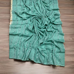 Sari de Algodón Khadi Akshay Sharma, Ecológico, de Secado Rápido, Tejido con Estampado de Puntos, Vestido Ligero para Niñas/Mujeres, para Bodas/Ocasiones Especiales - Product Image 1