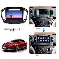 Kit de cadre et panneau de tableau de bord Buick Regal 2014-2019 avec CarPlay GPS TFT LCD USB-Rhythm, accessoires de voiture, panneau radio