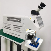 NOUVEAU Machine à souder au laser avec table rotative Mini machine à souder automatique portable en acier inoxydable pour bijoux en or Soudeuse laser à fibre par points
