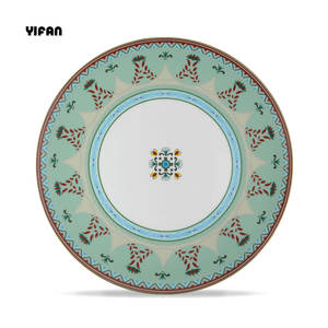 Высококачественная Свадебная китайская элегантная посуда, столовые тарелки для свадеб, зеленые красивые наборы посуды - Product Image 2