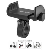 ODIER Design Simple Universel 360 Degrés Moto Scooter Vélo Support de Téléphone Guidon Réglable E-Bike Support de Téléphone Portable