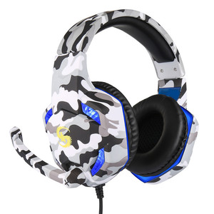 หูฟังสำหรับเล่นเกม,อุปกรณ์เสริม Ps4มีสายสำหรับเล่นเกมลายพราง - Product Image 2