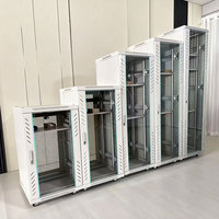 Armoire de serveur métallique noire 19 pouces pour centre de données, 18U 22U 32U 37U 42U, armoire réseau sur pied, en stock, directement de l'usine