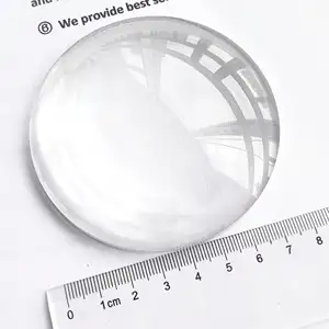 Lente plano-convexa esférica de 80mm de diámetro de vidrio óptico de China para telescopios, linternas, reflectores, cámaras, proyectores, etc.