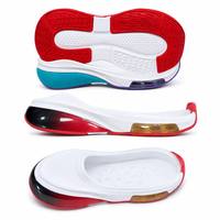 Semelle de chaussure de sport à coussin d'air, talon en nid d'abeille, fenêtre translucide, semelle extérieure multi-zones, modèle OEM personnalisé 5+3, tendance jeunesse 2373