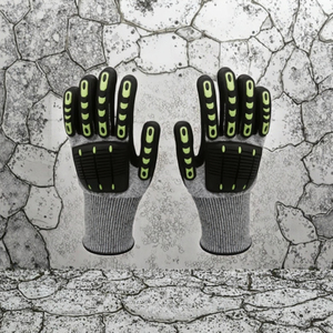 Guantes De seguridad industriales resistentes a cortes SONICE Material TPR Guantes De impacto para trabajo mecánico de construcción de campos petrolíferos - Product Image 4