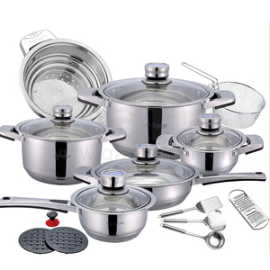 QANA-cocina <span class=keywords><strong>de</strong></span> inducción OEM <span class=keywords><strong>de</strong></span> acero quirúrgico, 14kg, juego <span class=keywords><strong>de</strong></span> utensilios <span class=keywords><strong>de</strong></span> cocina para el mercado <span class=keywords><strong>de</strong></span> Ghana y África, ollas y <span class=keywords><strong>sartenes</strong></span> - Product Image 1