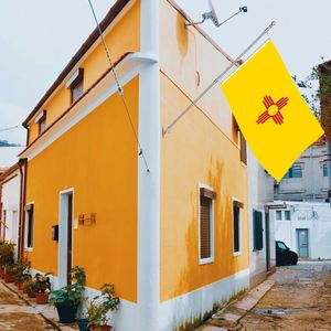 Drapeaux du Nouveau-Mexique en gros 3x5 pieds, polyester 68D/100D, personnalisation de toutes les nations, expédition rapide, fournisseur fiable, livraison rapide - Product Image 5