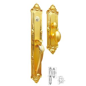 Ensembles <span class=keywords><strong>de</strong></span> poignées <span class=keywords><strong>de</strong></span> <span class=keywords><strong>porte</strong></span> d'entrée à mortaise <span class=keywords><strong>de</strong></span> luxe antique en laiton massif <span class=keywords><strong>de</strong></span> style américain Serrure <span class=keywords><strong>de</strong></span> <span class=keywords><strong>porte</strong></span> antivol Villa Serrure <span class=keywords><strong>de</strong></span> <span class=keywords><strong>porte</strong></span> double pour l'<span class=keywords><strong>extérieur</strong></span> - Product Image 6