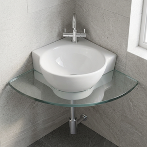Corner 16x16 Ceramic Home Bathroom Living Room Kitchen Use Porcelain Sanitary Ware Lavabo Sink Wash Basin Design Cheap Price - Product Image 2