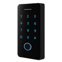 Aplicación Tuya, cerradura de puerta inteligente con huella dactilar, lector de tarjetas IC, teclado impermeable para exteriores, sistema de Control de acceso, pantalla táctil biométrica en la nube