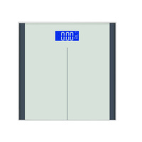 EB8004 Báscula Digital Doméstica de Vidrio Templado con Retroiluminación LCD de 28x28 cm, Precisión de 100 g, Capacidad de 180 kg, Certificaciones BSCI, CE, ROHS e ISO9001