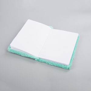 Cuaderno de piel sintética de sublimación rosa, cuadernos de cubierta suave de felpa esponjosa de color sólido - Product Image 6